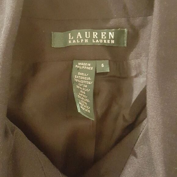 RALPH LAUREN Black Shawl Collar Jacket - Size 6 - Picture 3 of 5